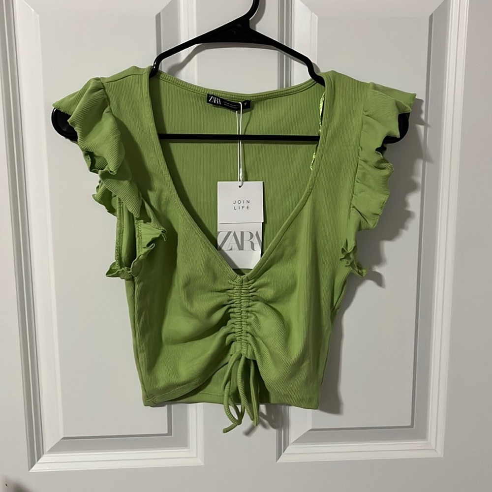 Zara Cropped Shirt